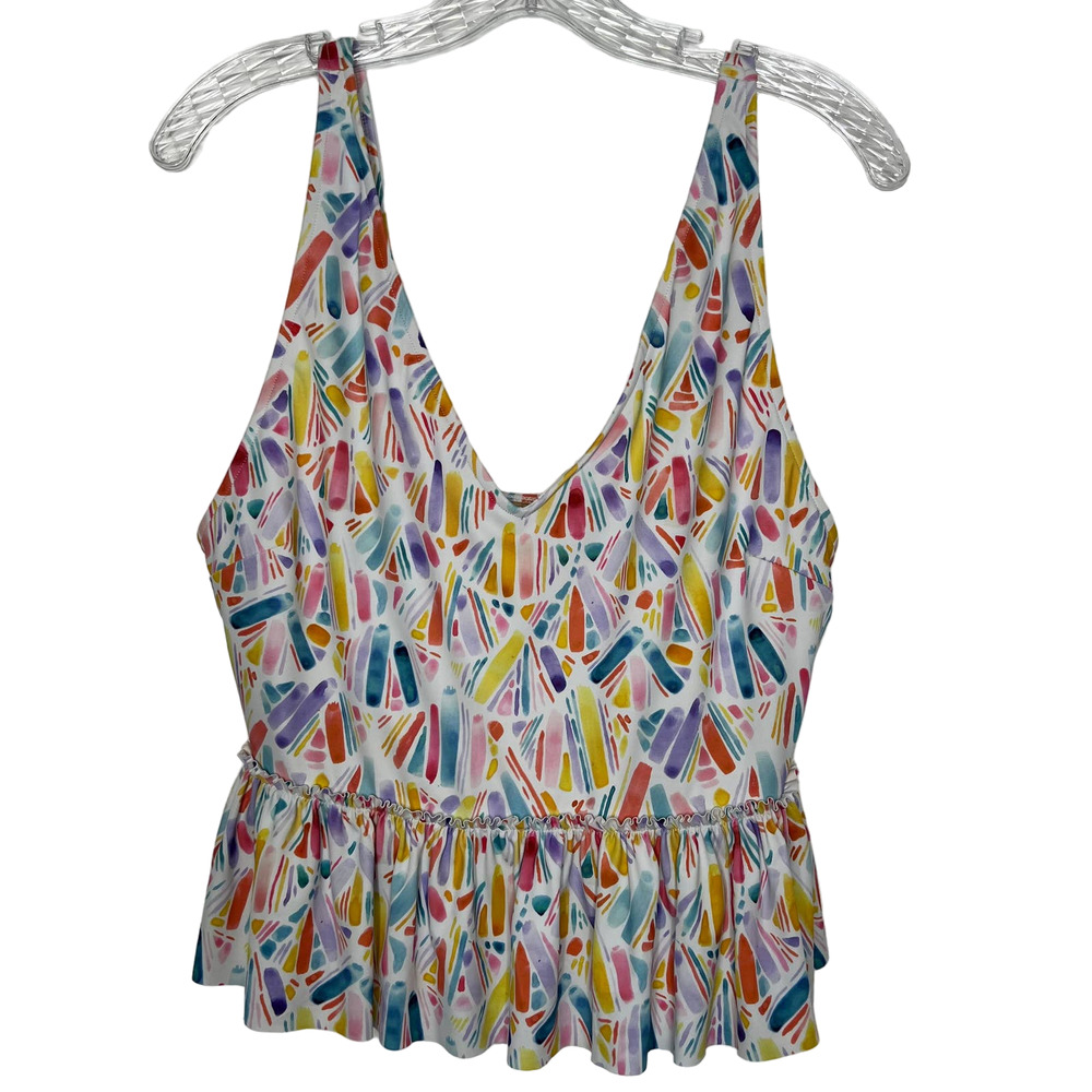 Kortni Jeane Colorful Patterned Bikini Top